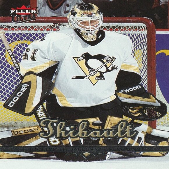 Jocelyn Thibault Pittsburgh Penguins NHL Hockey Card Collection - 2 Card Set - Picture 3 of 3